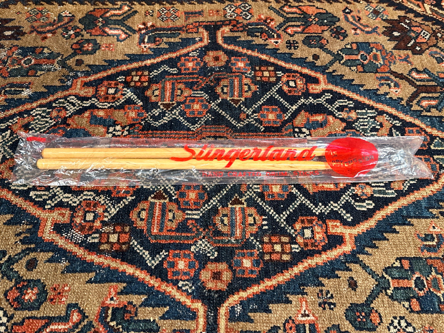 1970s Slingerland Gene Krupa GK Wood Tip Drum Sticks w/ Original Bag NOS