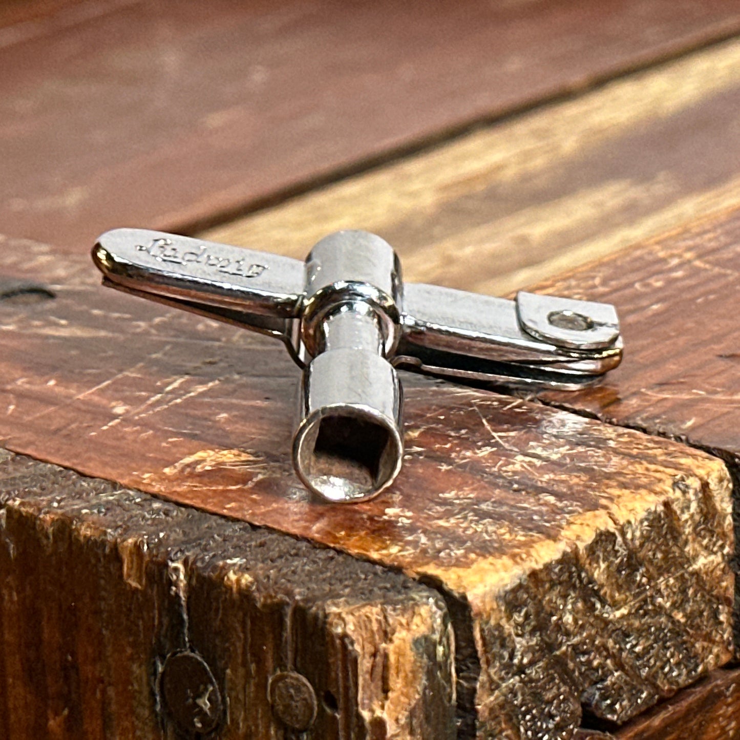 1920s Ludwig Super-Ludwig Drum Key w/ Screwdriver No. 753 Nickel Super Sensitive