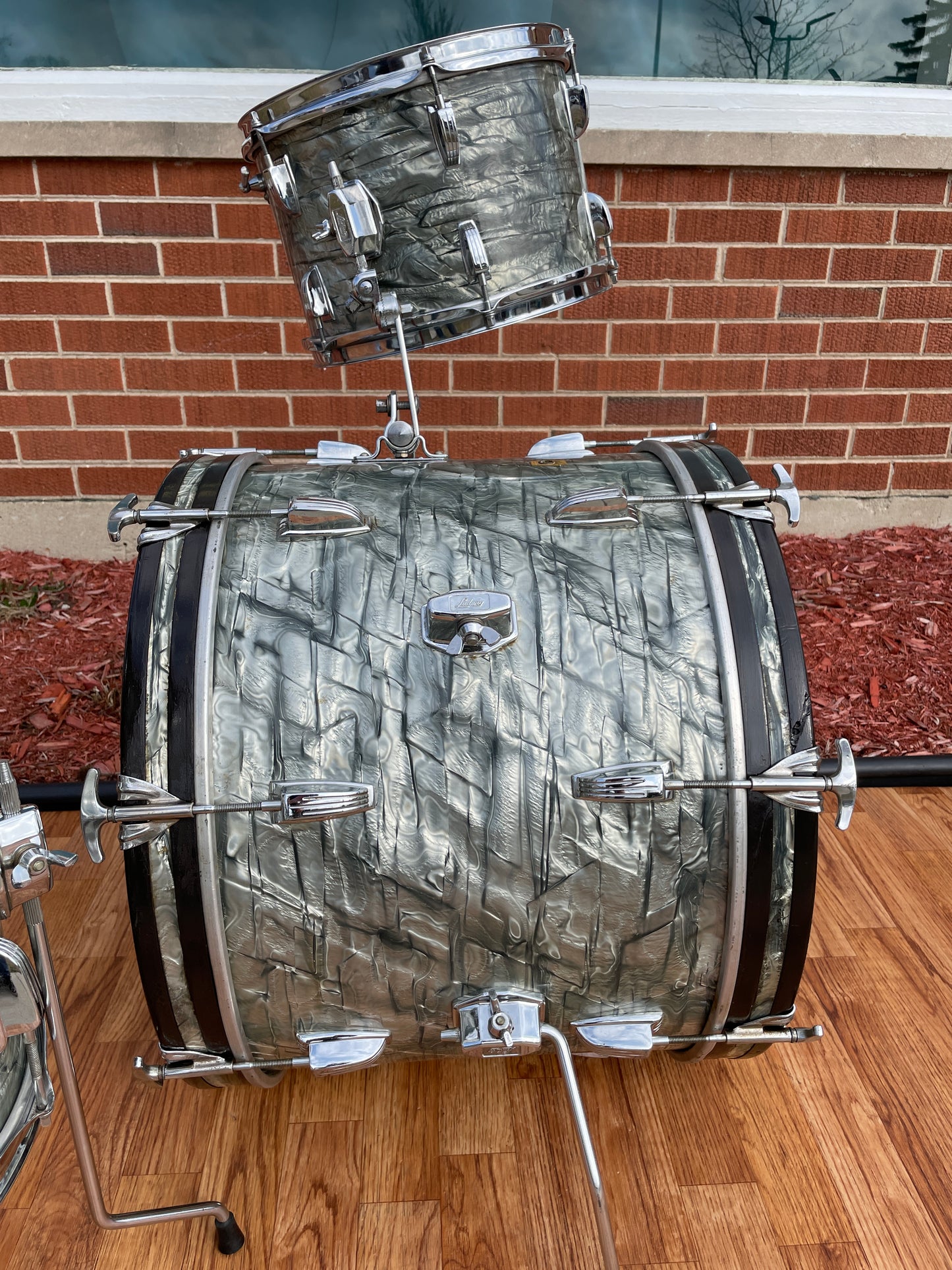 1968 Ludwig Down Beat Drum Set Sky Blue Pearl 20/12/14