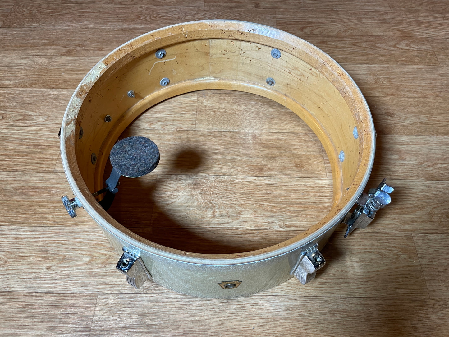 1969 Ludwig 5x14 Pioneer Snare Drum Silver Sparkle