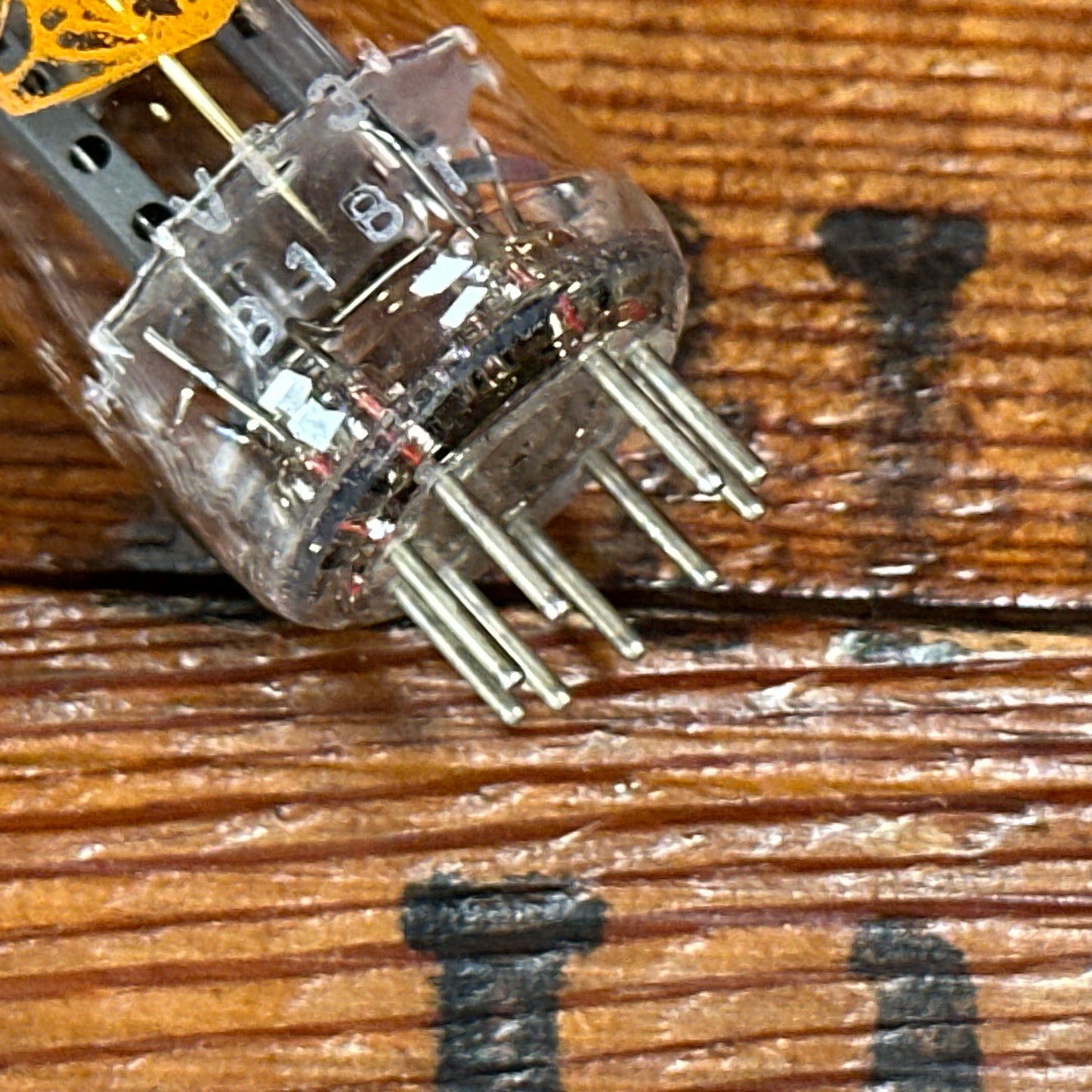 Vintage Amperex 12AT7 Preamp Tube ECC81 Valve Mullard Blackburn Factory #246