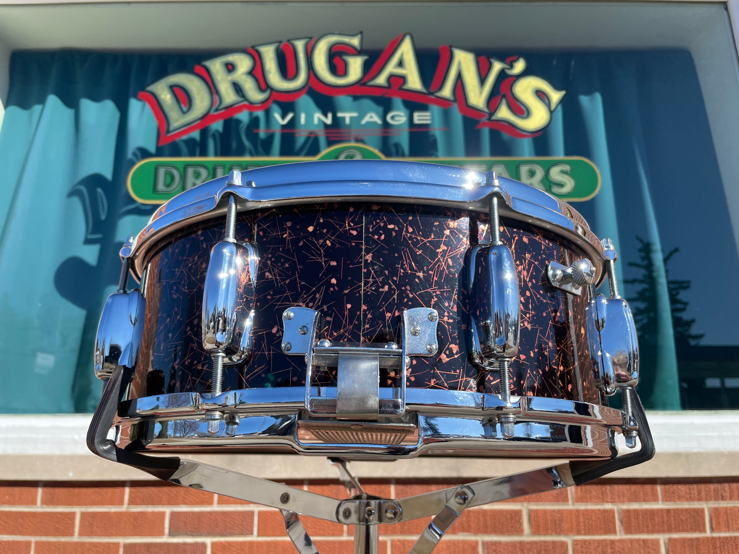 1960-1962 Slingerland 5.5x14 No. 143 Gene Krupa Radio King Snare Drum Capri Pearl
