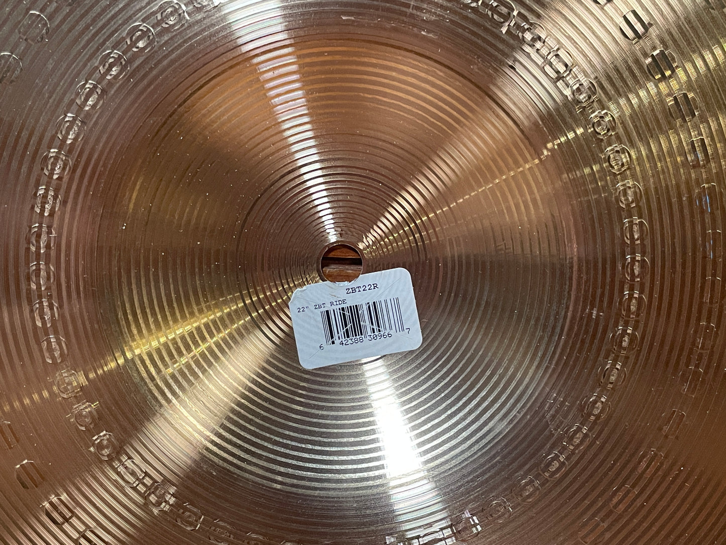 22" Zildjian ZBT Ride Cymbal 3380g