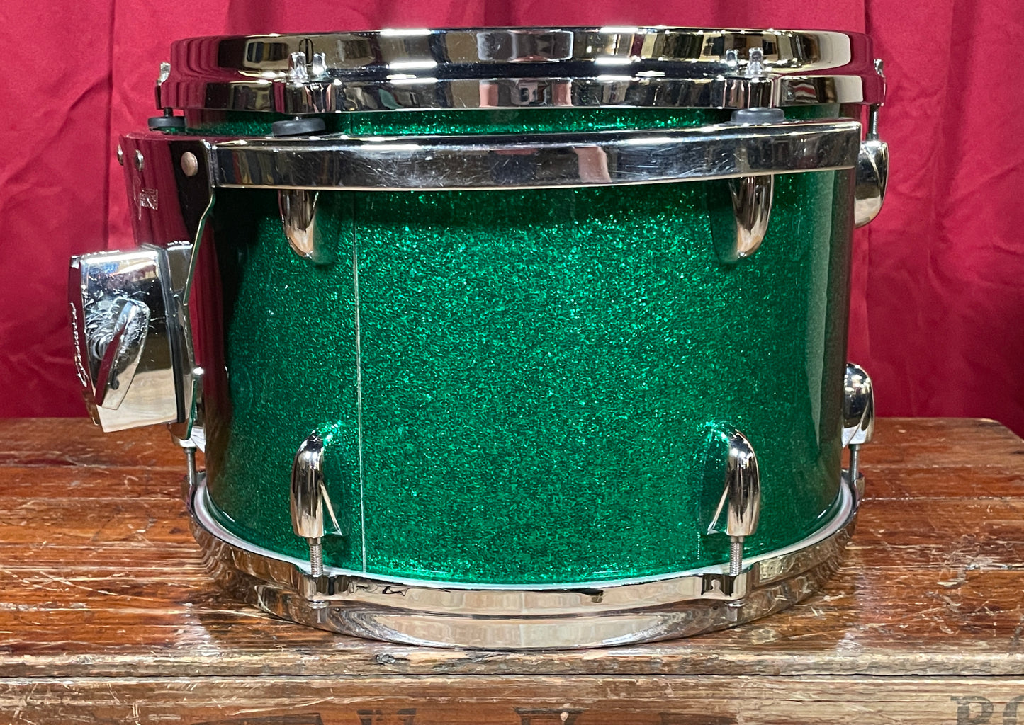 Gretsch USA Custom 9x13 Tom Drum Single Green Sparkle