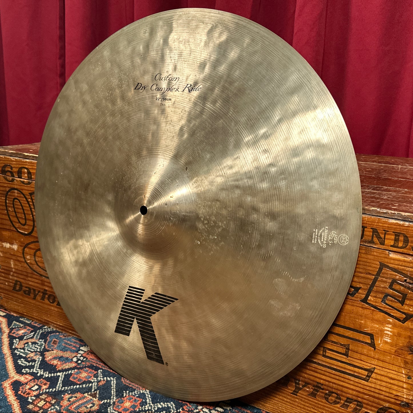 22" Zildjian K Custom Dry Complex Thin Ride 1 Bill Stewart Cymbal 2112g *Video Demo*