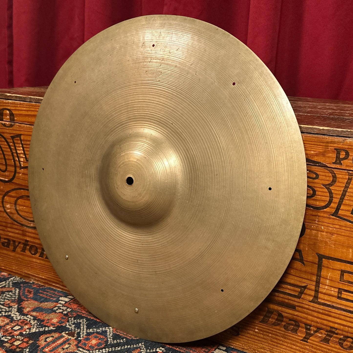 18" Zildjian A 1940s Trans Stamp Sizzle Crash Ride Cymbal w/ Rivets 1398g *Video Demo*
