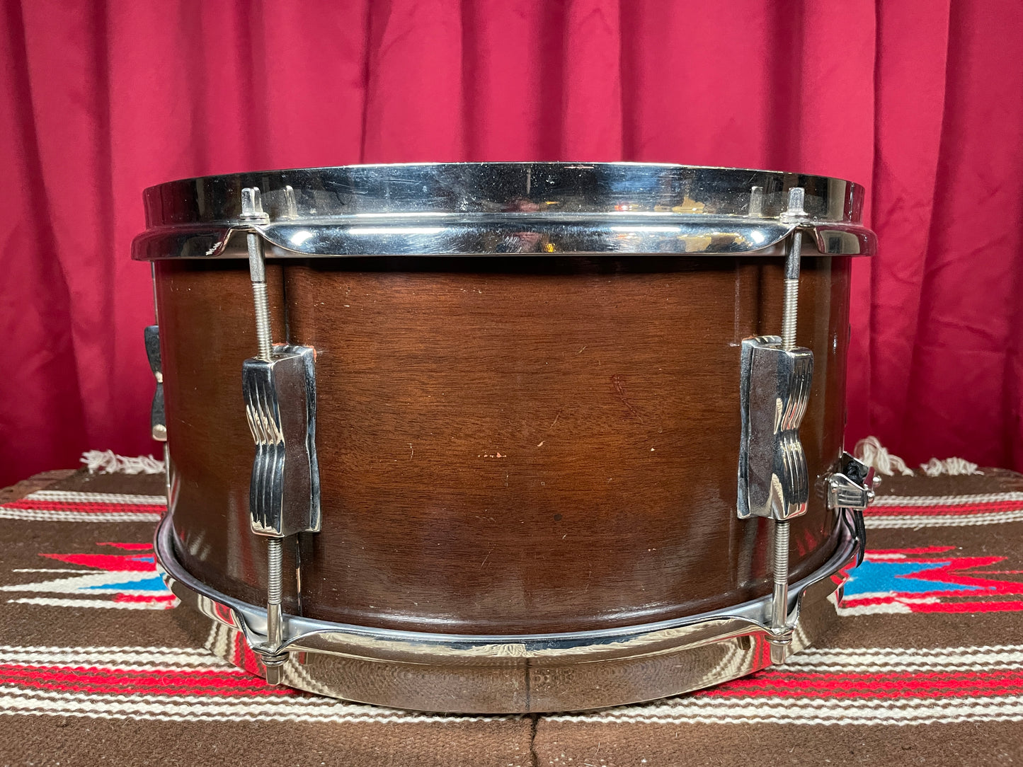 1940s WFL 6.5x14 No. 470 Contest Model Snare Drum Mahogany
