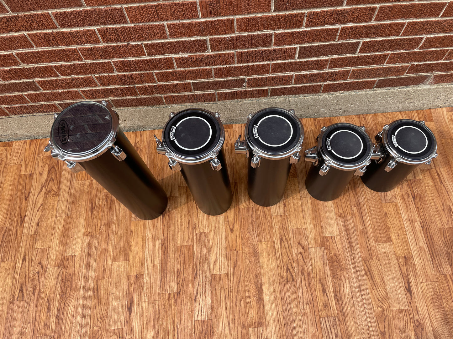 Tama Set Of 5 Octoban Drums Black - 301/343/472/536/600 Millimeters