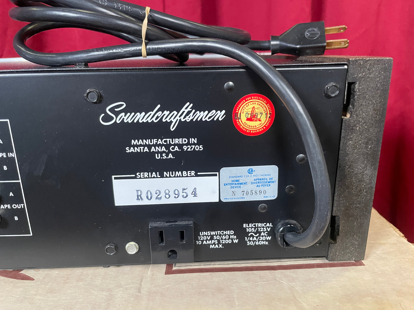 Vintage Soundcraftmen RP2215-R 10 Band Graphic Stereo Equalizer