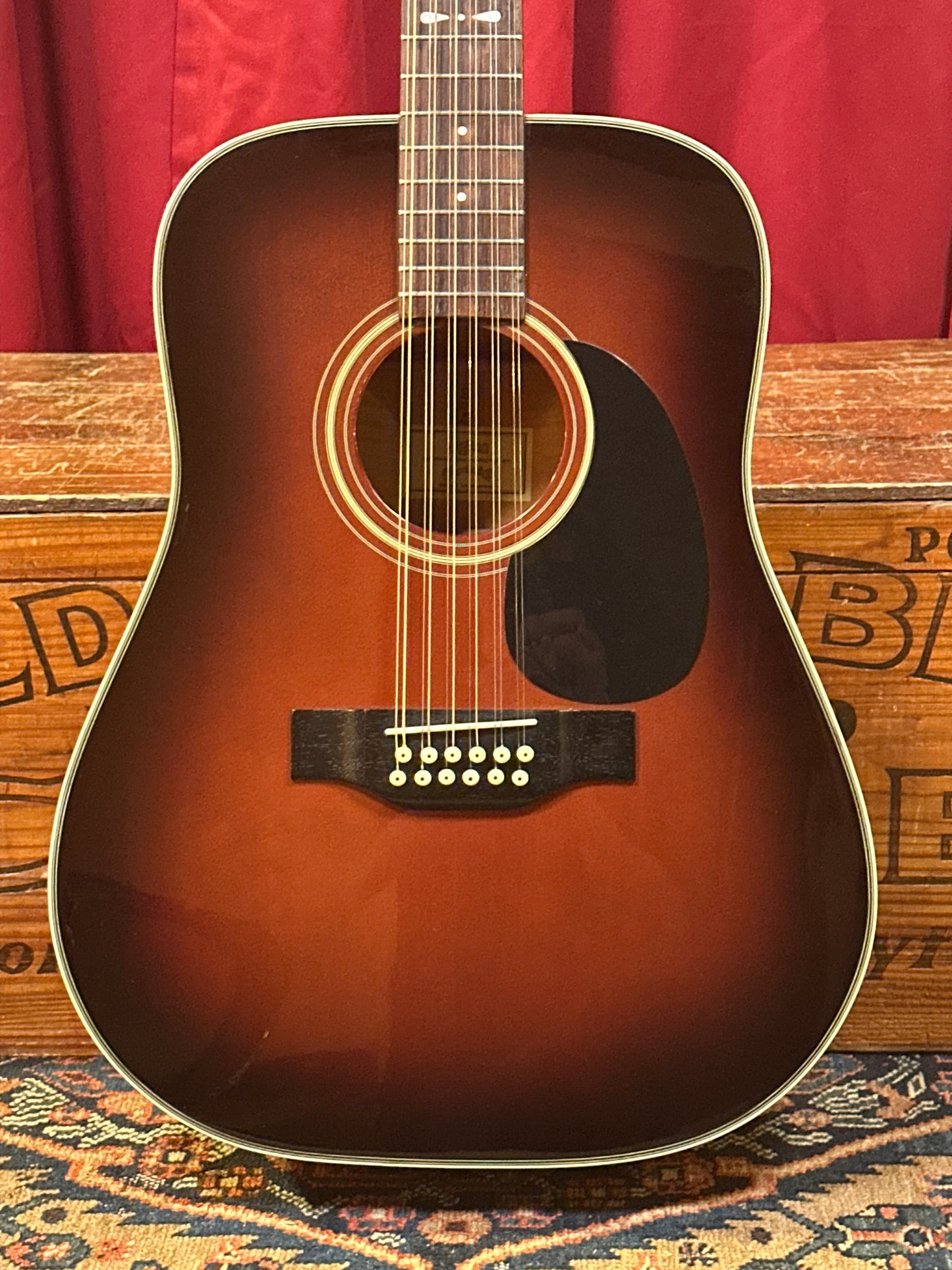 Vintage Martin Sigma DT12-4 12-String Acoustic Guitar Sunburst w/ Case