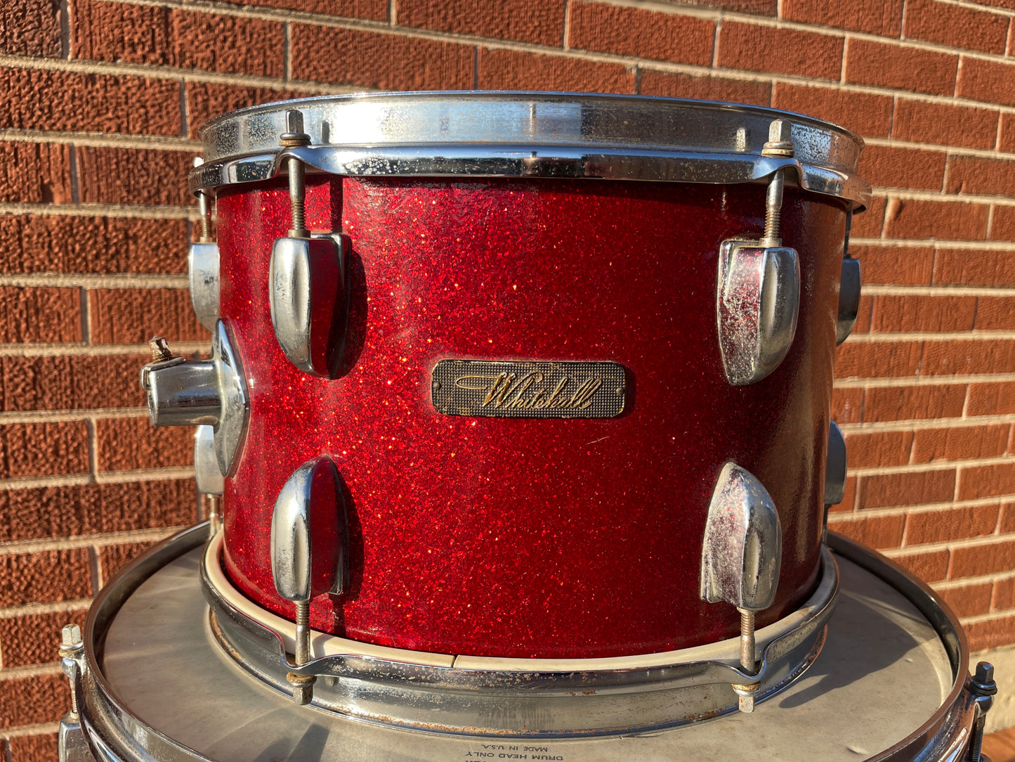 Vintage Whitehall 8x12 Tom Drum Red Sparkle MIJ / Japan