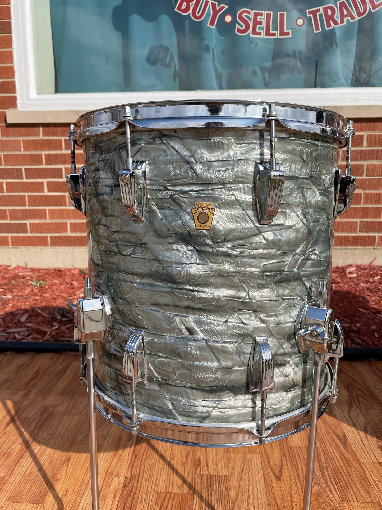 1968 Ludwig Down Beat Drum Set Sky Blue Pearl 20/12/14