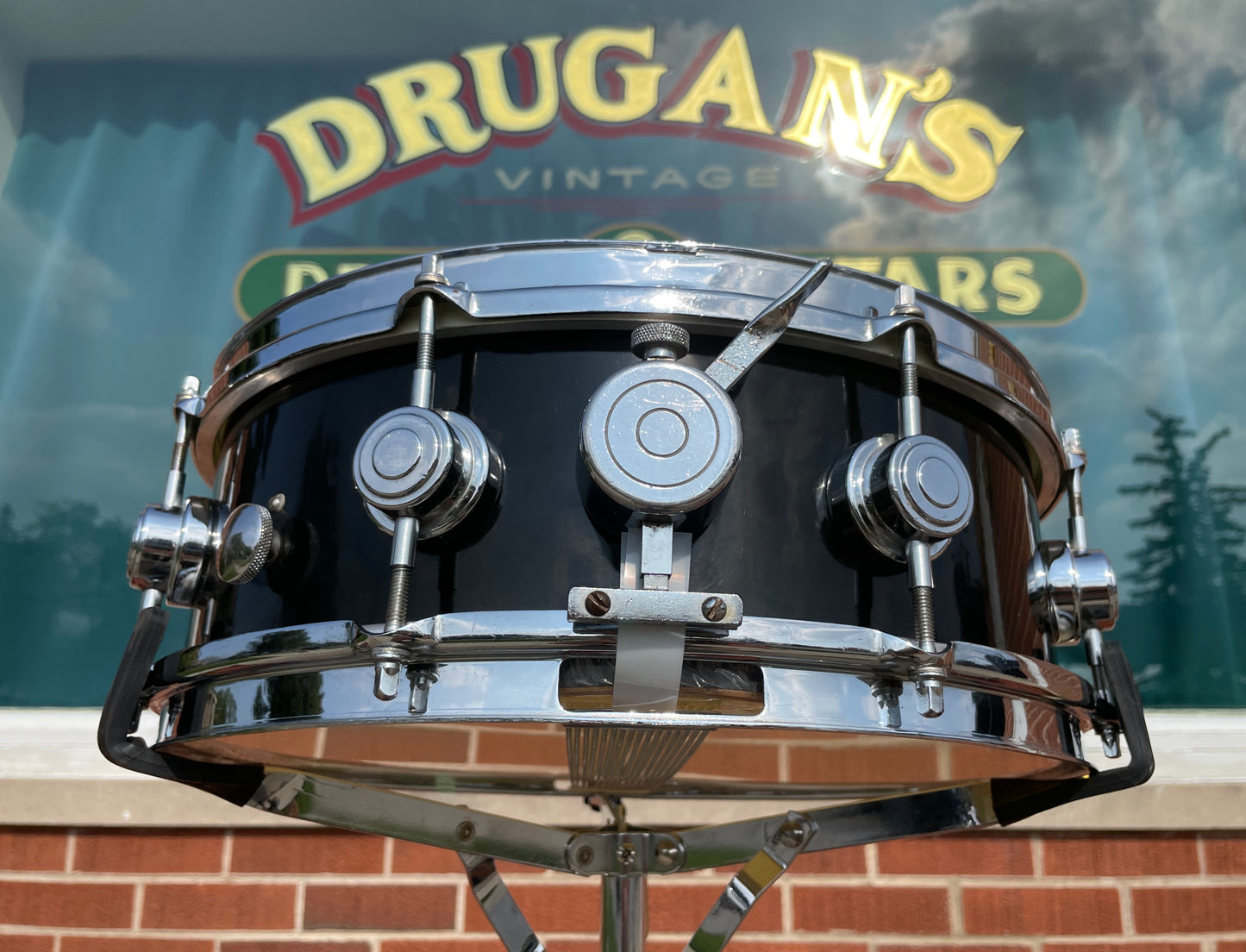 Vintage 1960s Camco Aristocrat 5x14 Snare Drum Black Wrap Oaklawn