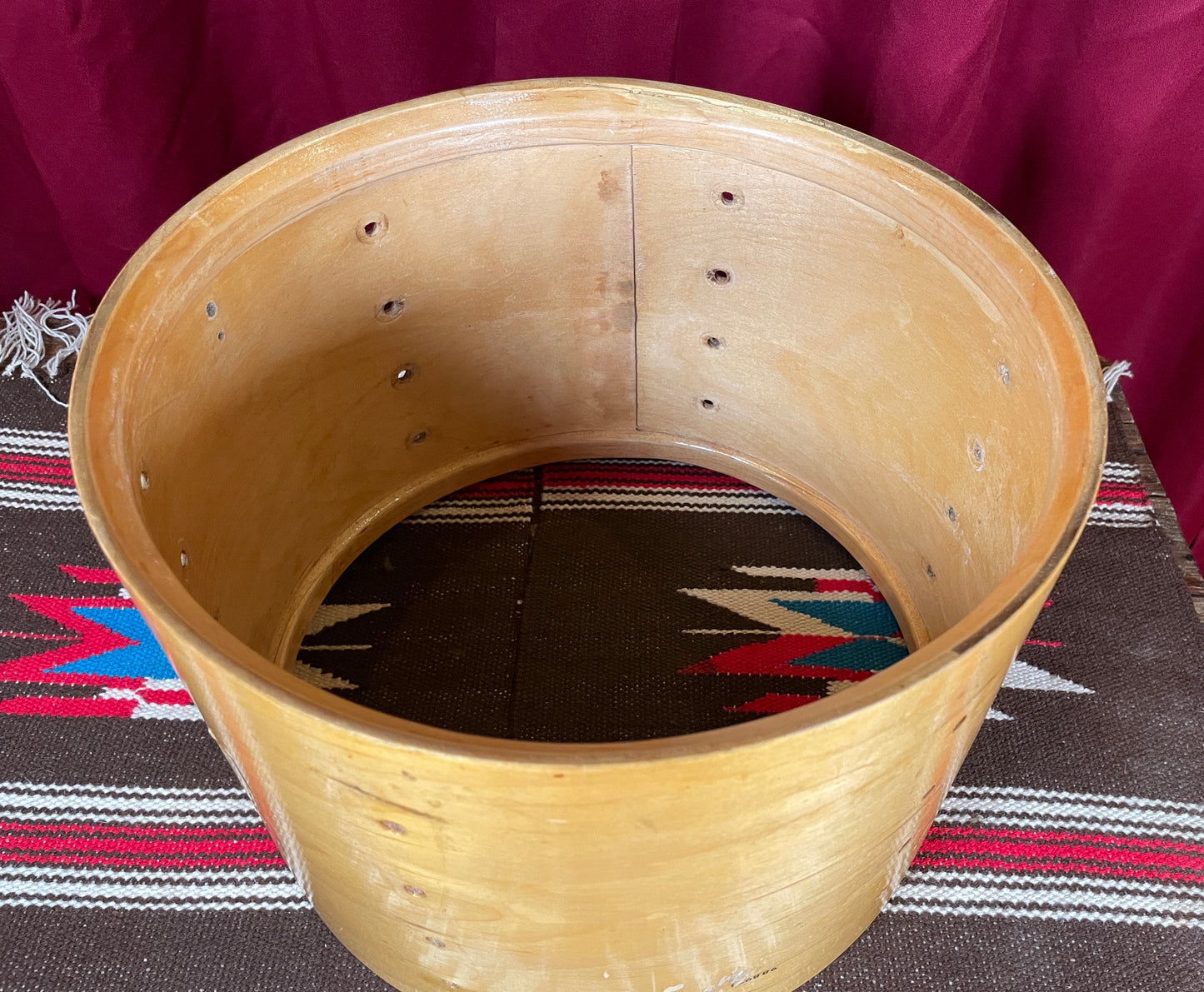 Vintage Ludwig Super Classic 9x13 Tom Drum Shell Maple Finish
