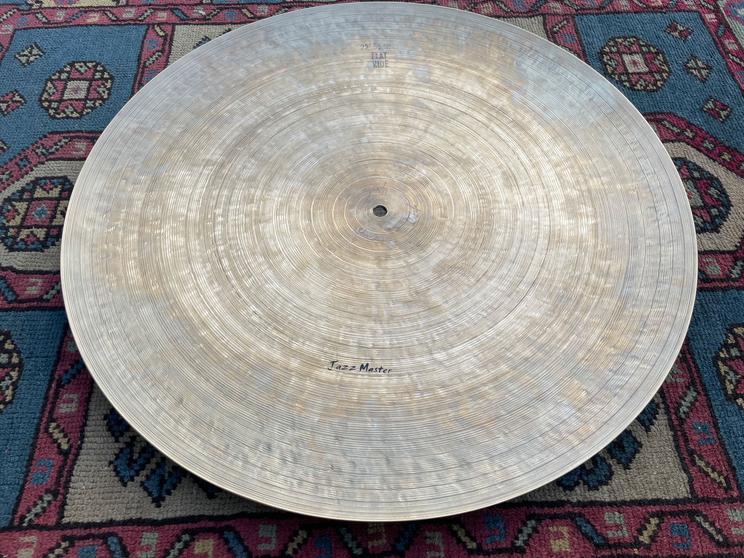 22" Masterwork Jazz Master Flat Ride Cymbal Turkish Hand Hammered 3340g