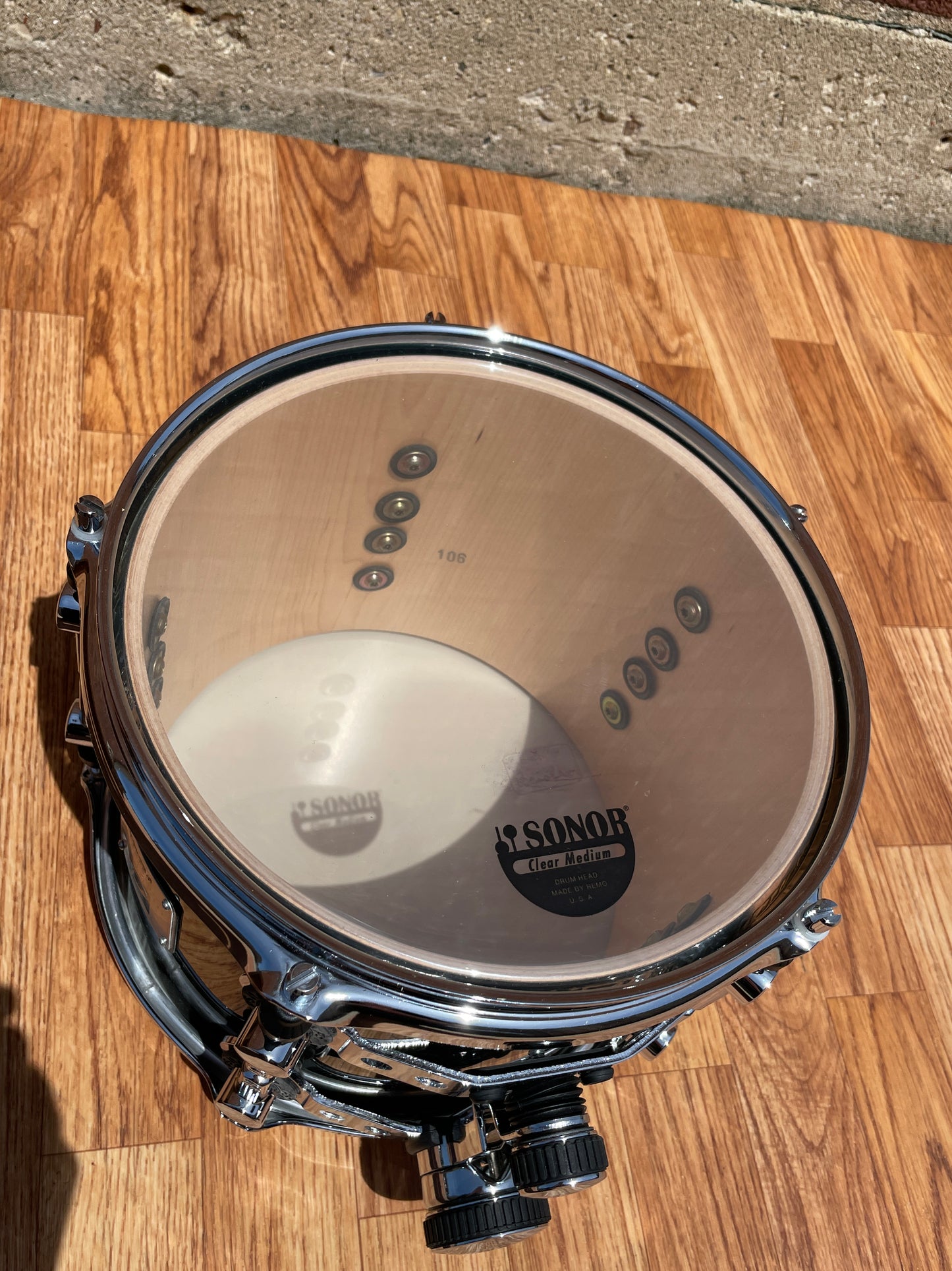 Sonor Designer Series 10" Maple Light Tom Drum Stain Black 10x8 8x10