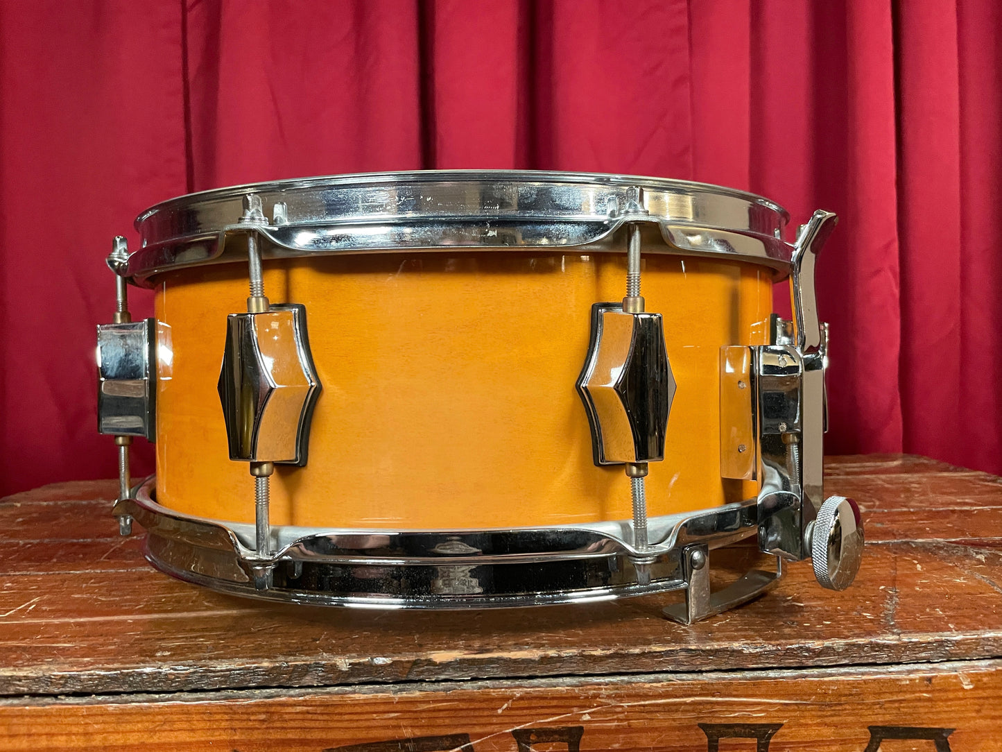Fibes 5.5x13 Maple Snare Drum SFT Throw-Off Jasper Shell