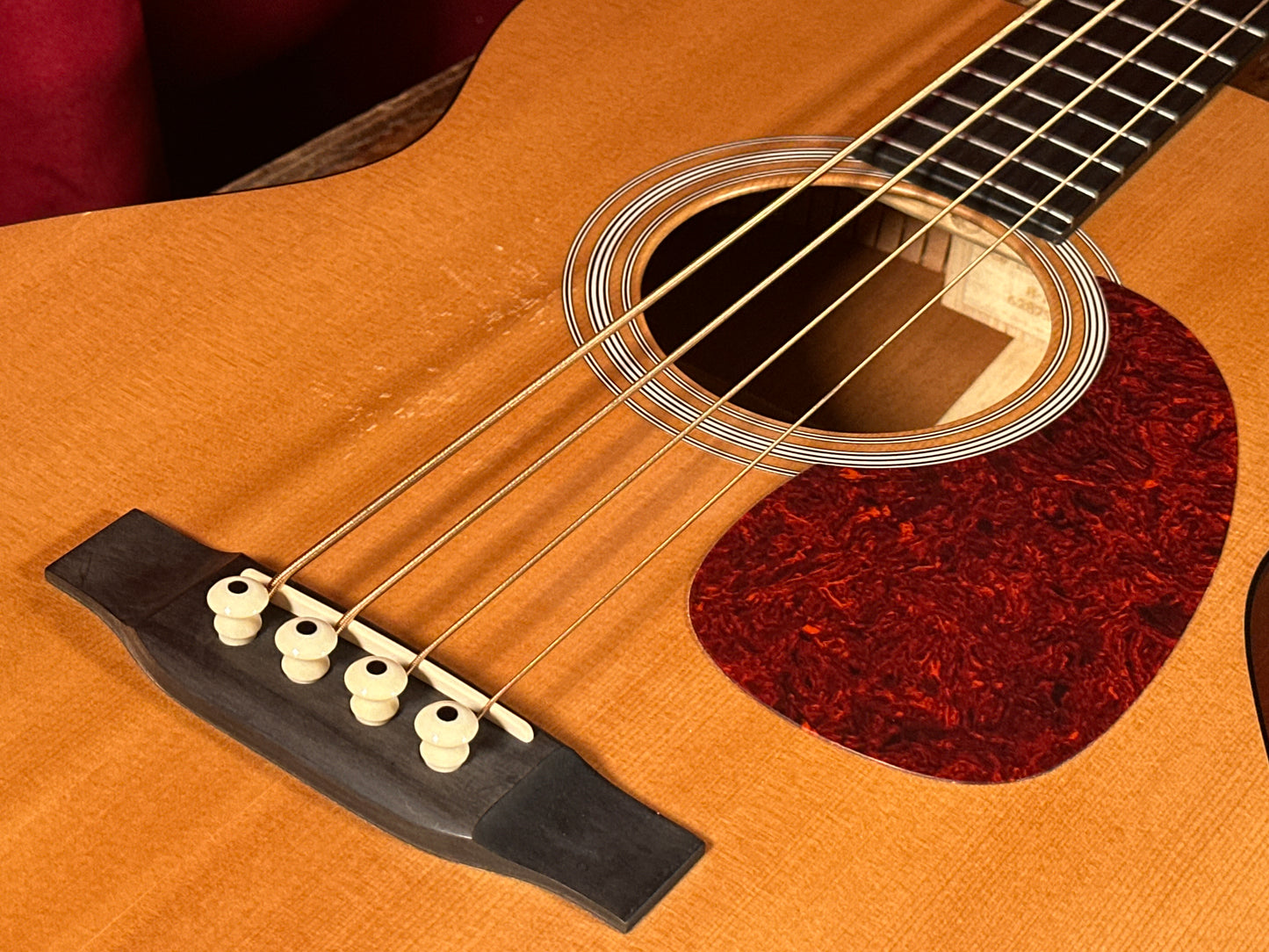 1998 Martin B-1 Acoustic Electric Bass Natural w/ OHSC