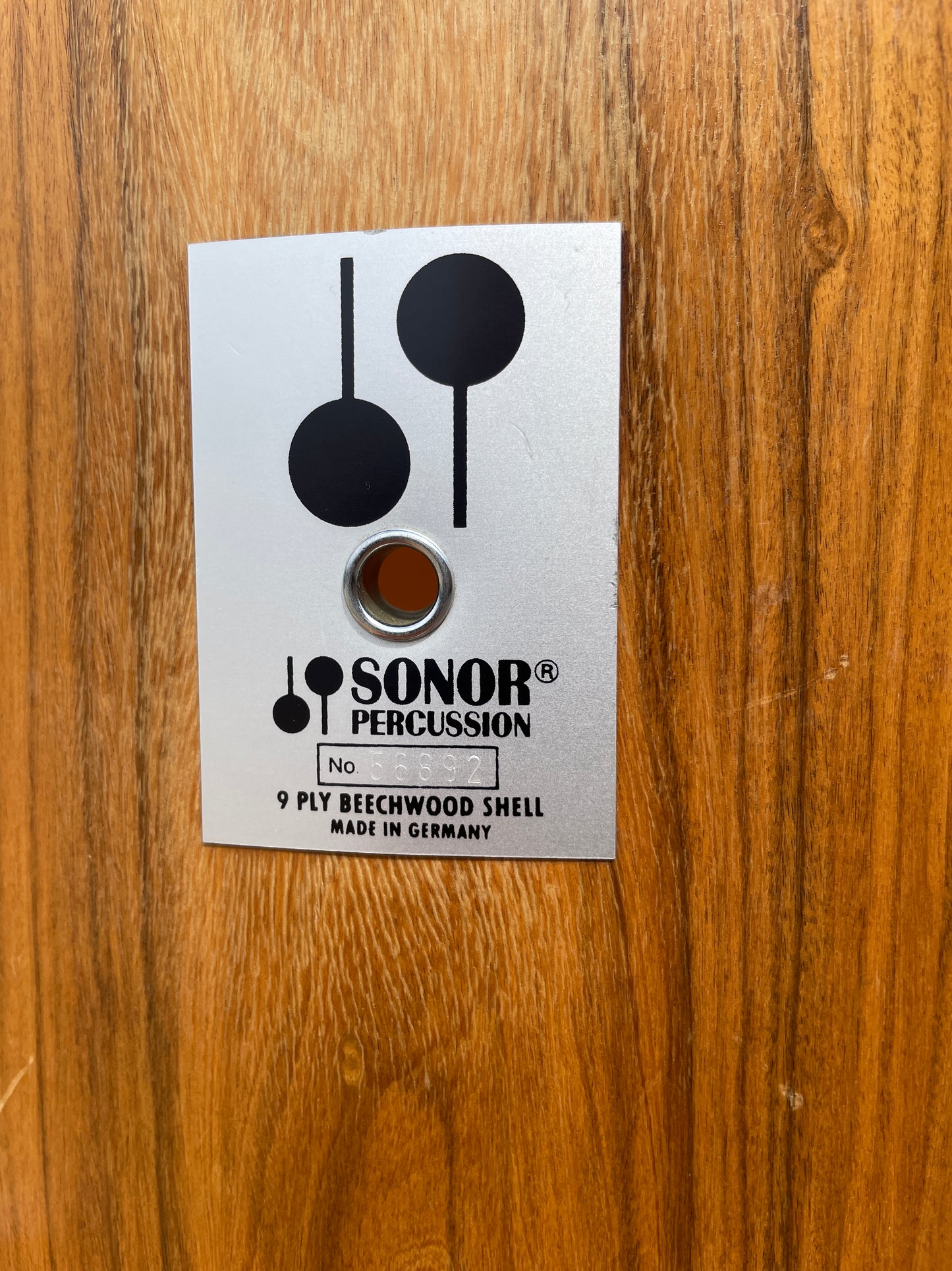 1980s Sonor Phonic 16x16 Floor Tom Genuine Rosewood