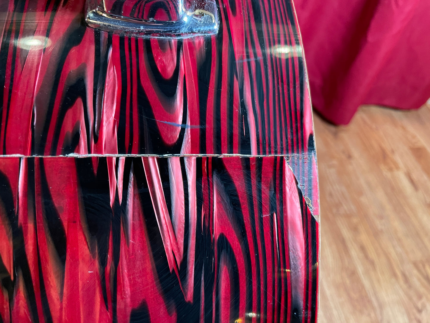 1970s Ludwig Standard Drum Set Ruby Red Strata 22/12/13/16