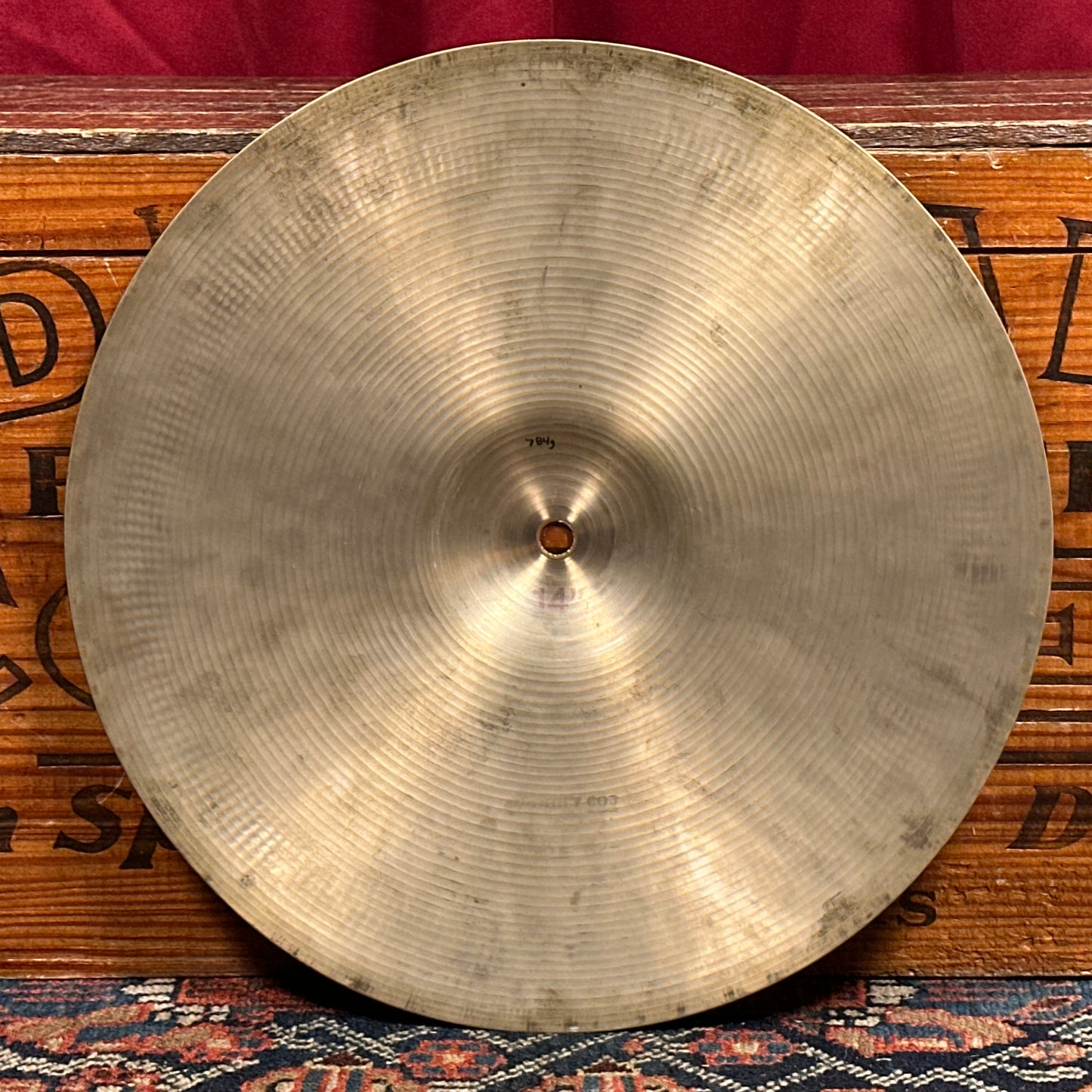 14" Paiste Formula 602 Pre-Serial 1960s Hi-Hat Cymbal Pair 784g/882g *Video Demo*