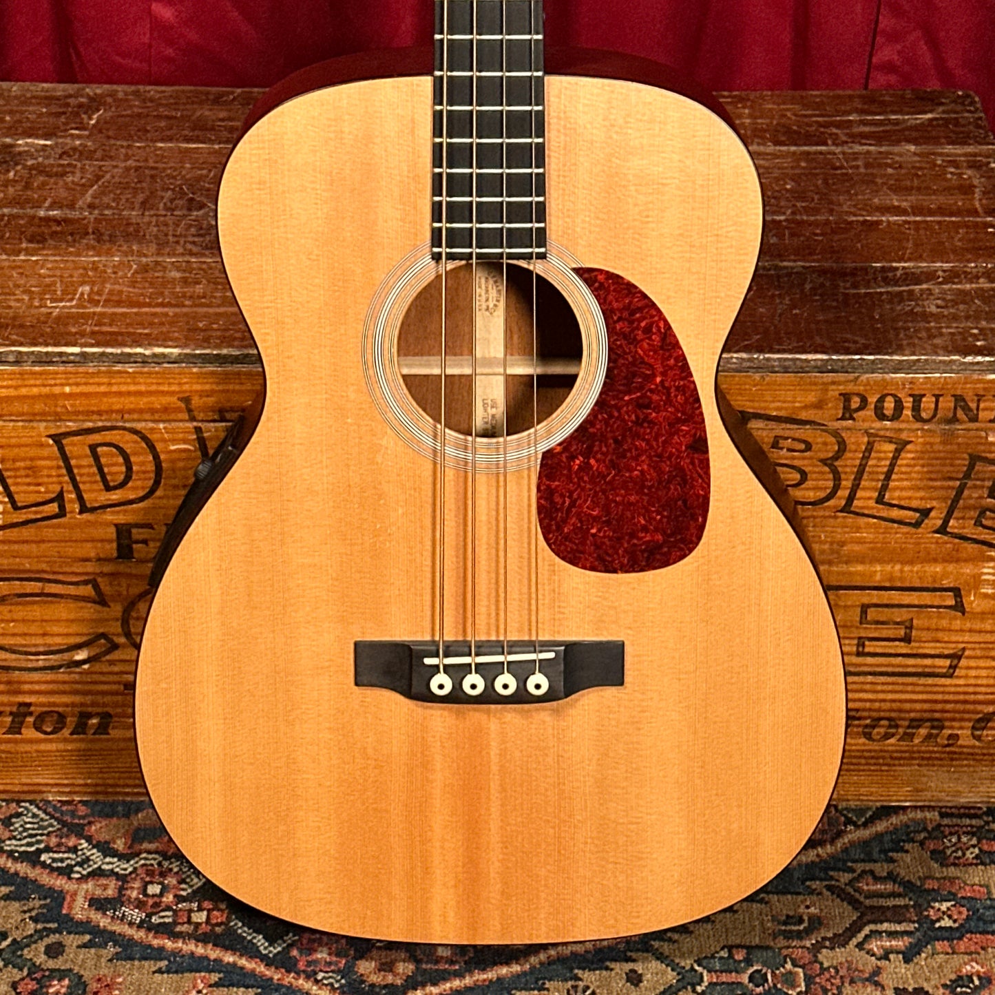 1998 Martin B-1 Acoustic Electric Bass Natural w/ OHSC