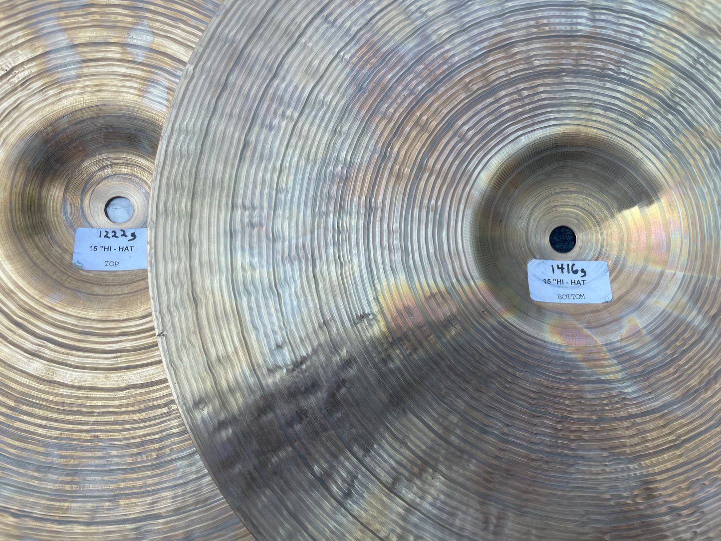 15" Masterwork Hi-Hat Cymbal Pair 1222g/1416g *Video Demo*