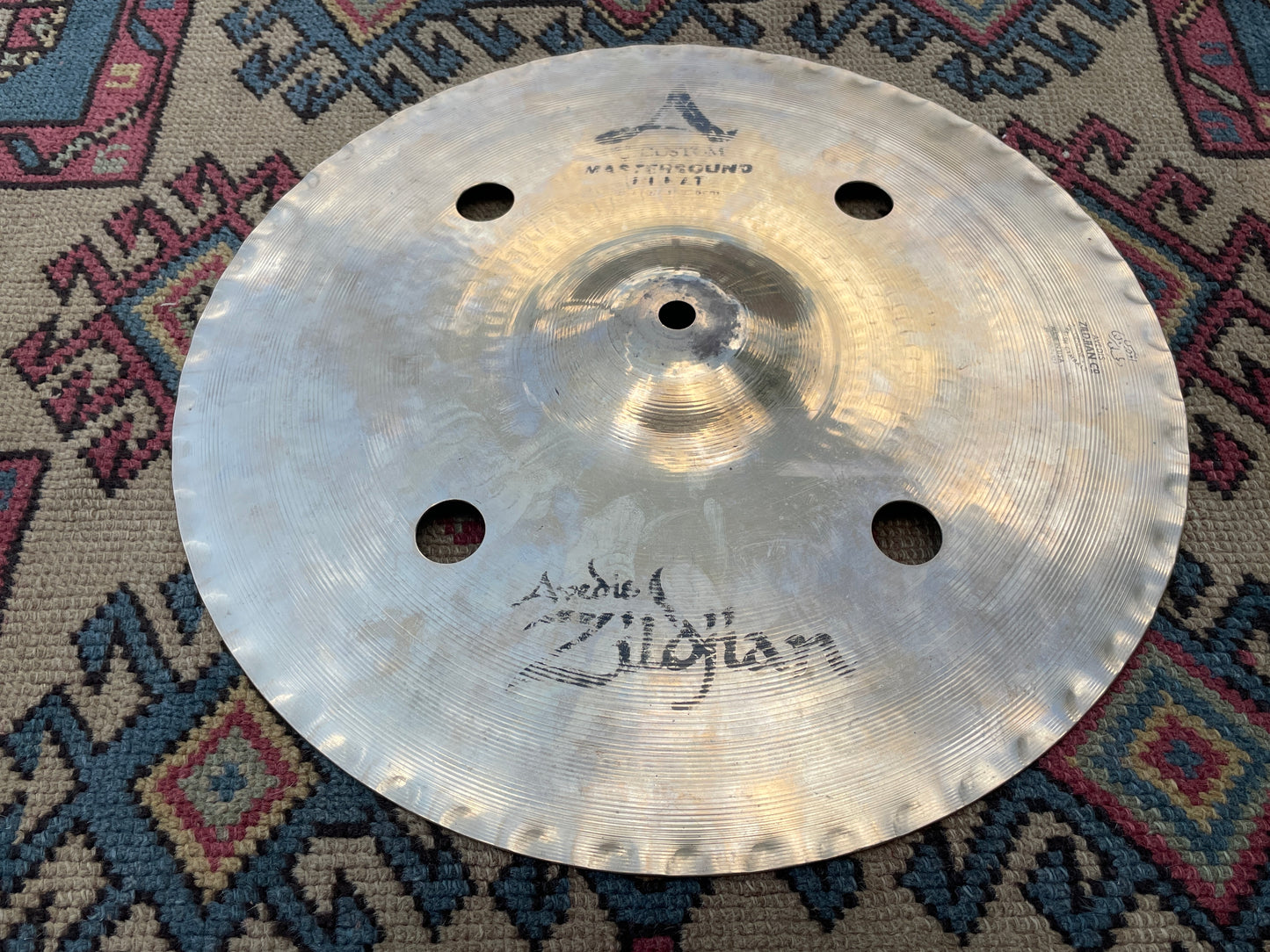 14" Zildjian A Custom Mastersound Vented Bottom Hi-Hat Cymbal Single 1212g