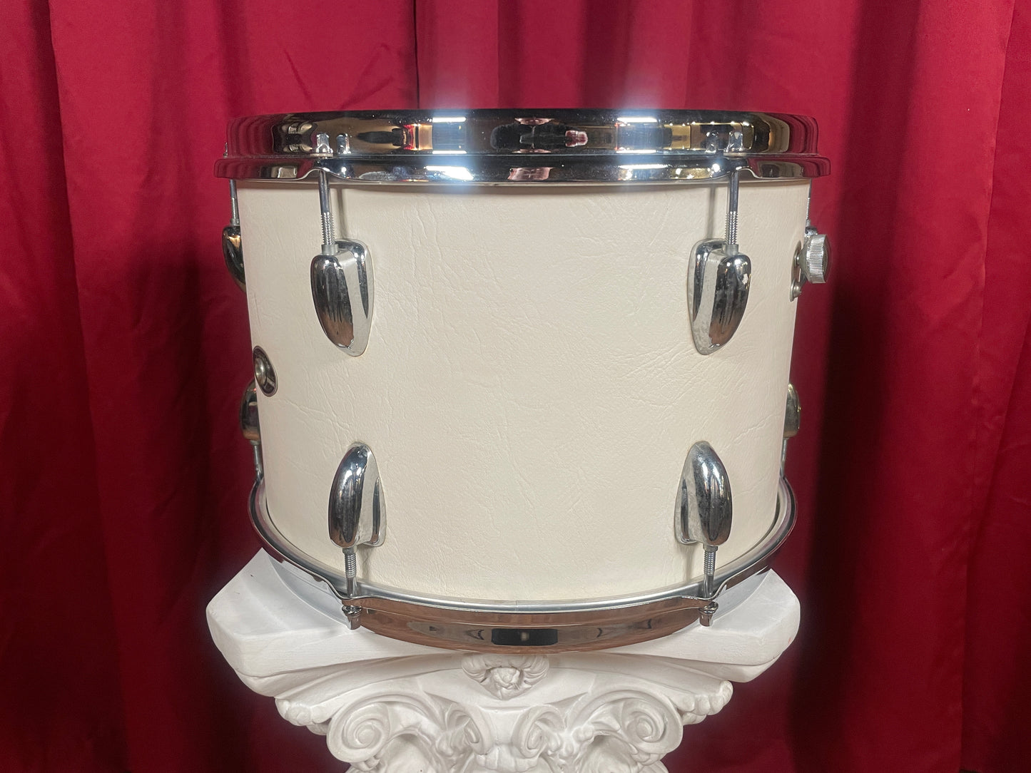 1975 Slingerland Sound King 9x13 Tom Classic White Cordova Leatherette Wrap 13x9