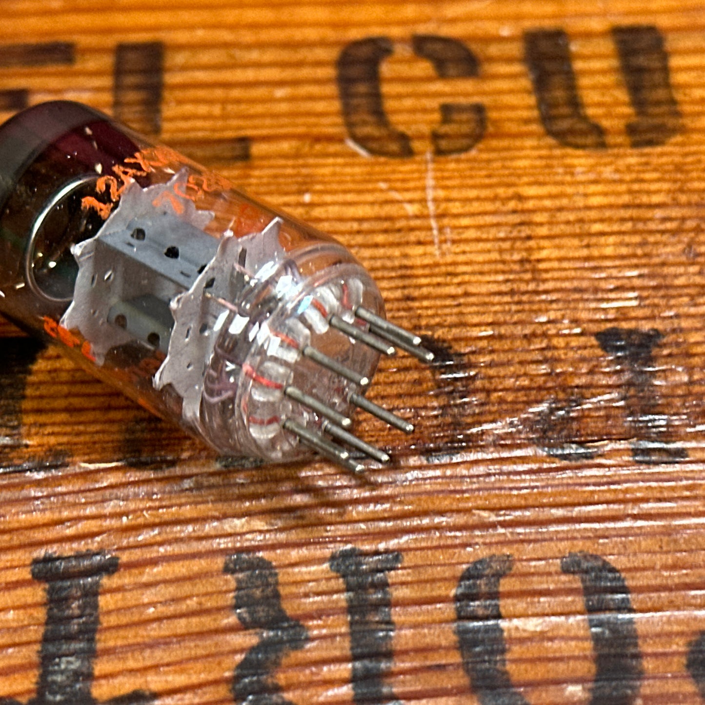 Vintage Amperex 7025 / 12AX7A Preamp Tube 12AX7 ECC83 Valve Orange Globe #273