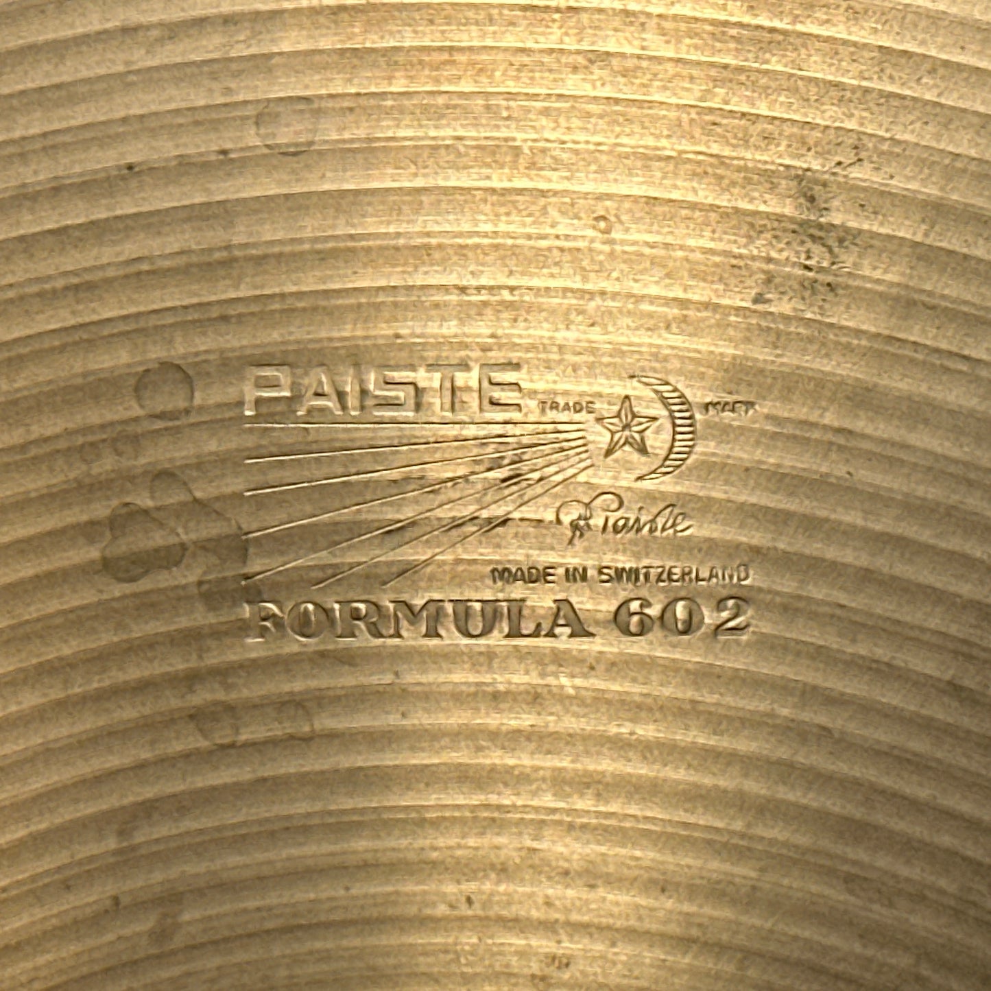 16" Paiste Pre-Serial 1960s Formula 602 Thin Crash Cymbal 1022g *Video Demo*