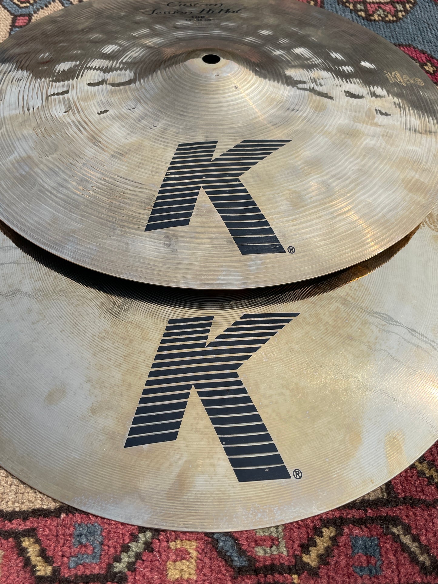 14" Zildjian K Custom Session Hi-Hat Cymbal Pair 1056g/978g *Video Demo*