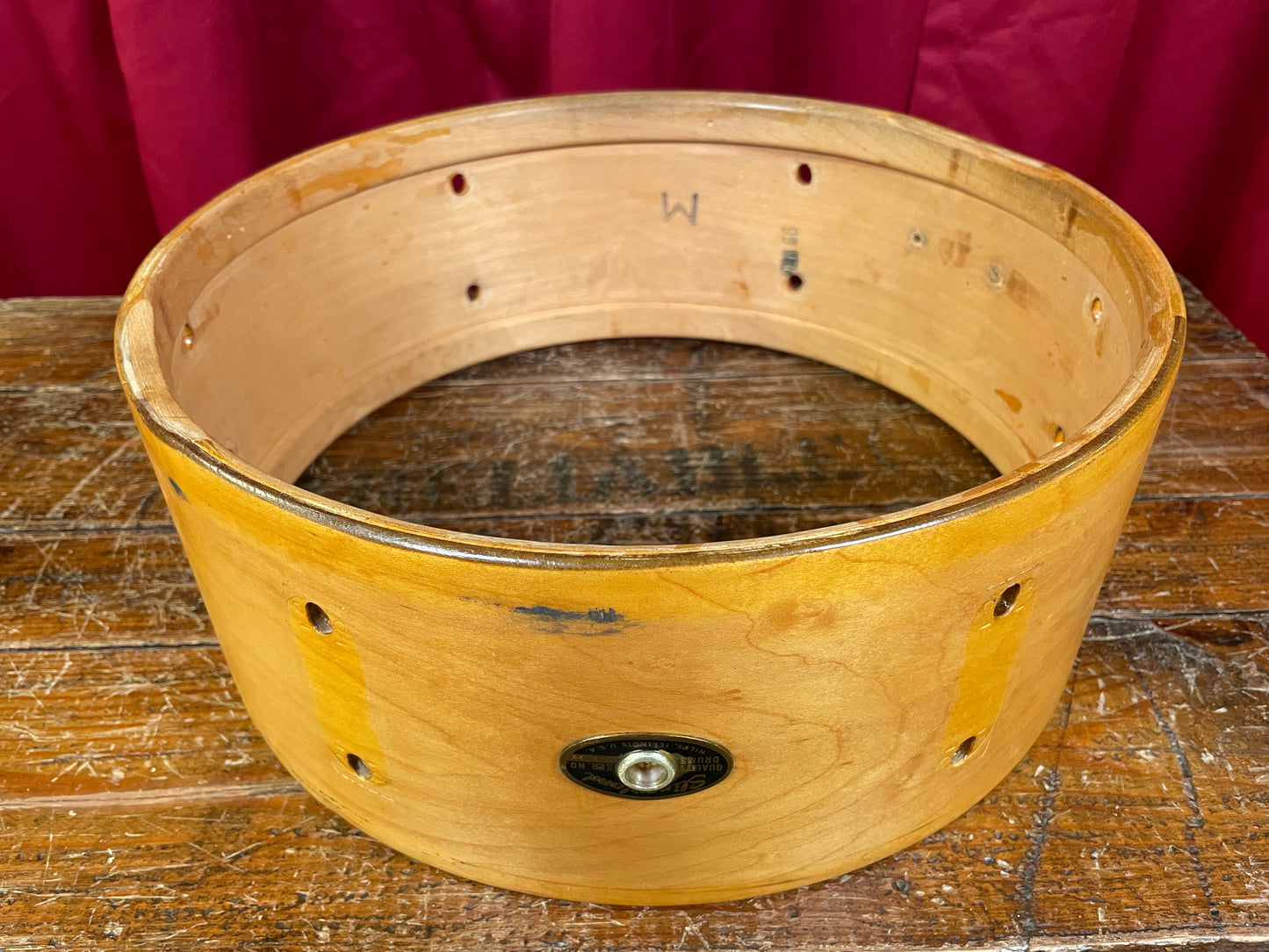 1966 Slingerland Deluxe Student Model 5.5x14 Snare Drum Shell 6-Lug