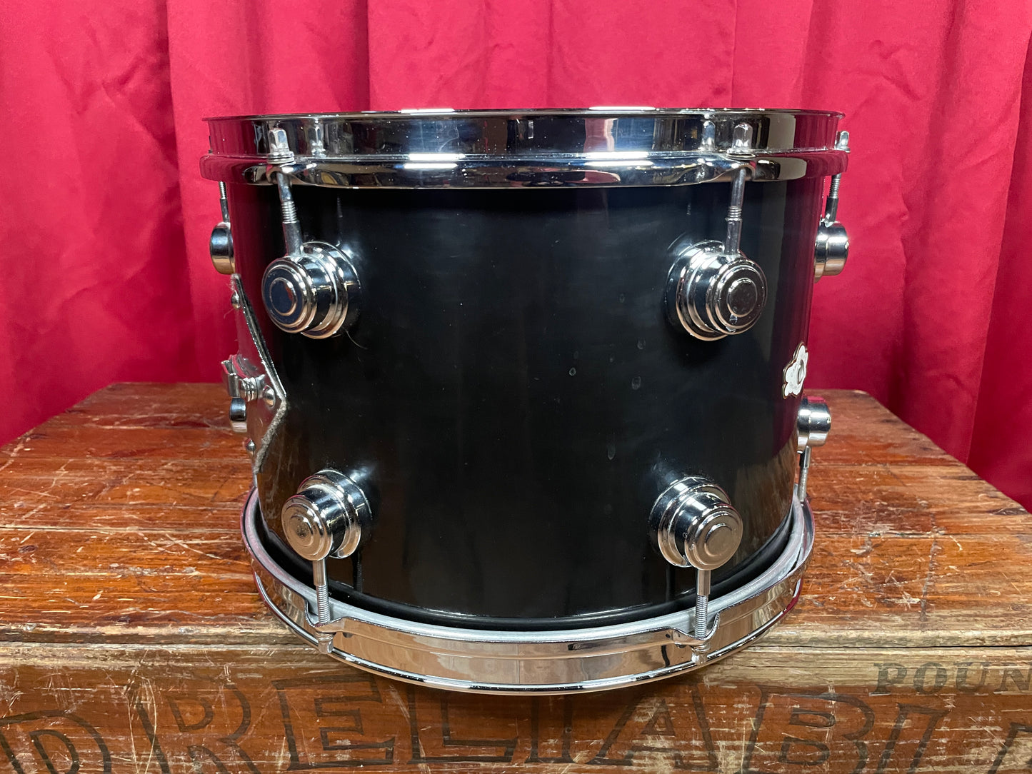 Vintage Camco Aristocrat 9x13 Tom Drum Black Wrap Oaklawn