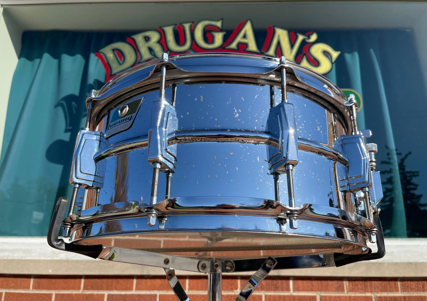 1970s Ludwig 6.5x14 LM402 Supraphonic Snare Drum