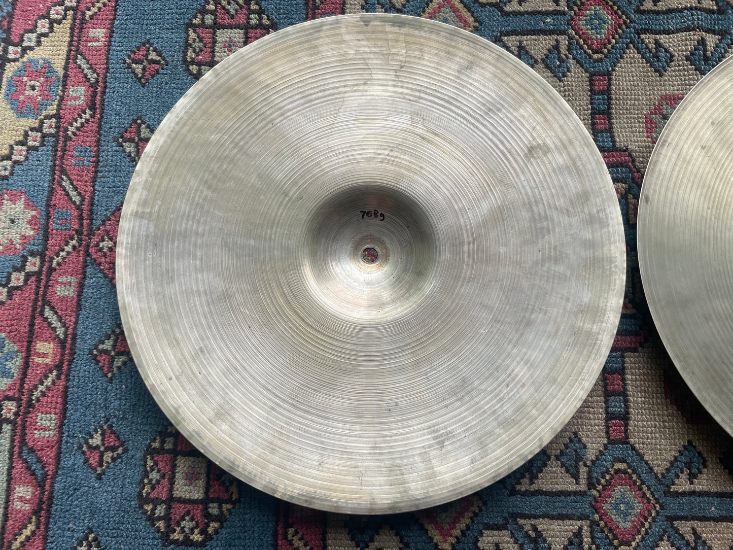1950s 14" Zildjian A Small Stamp Hi-Hat Cymbal Pair 768g/882g *Video Demo*