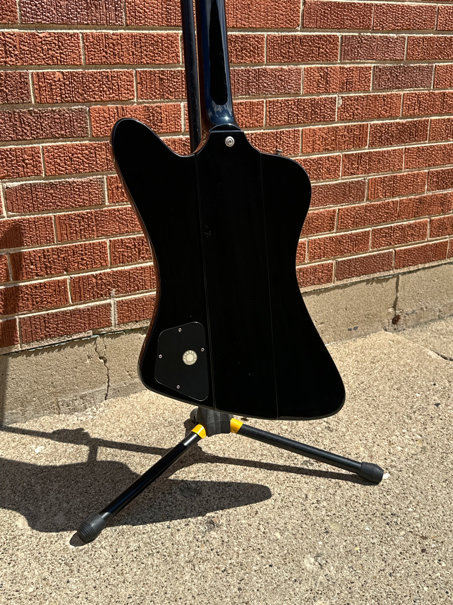 1999 Epiphone Firebird VII 3 Pickup Electric Guitar Ebony Black w/ OHSC