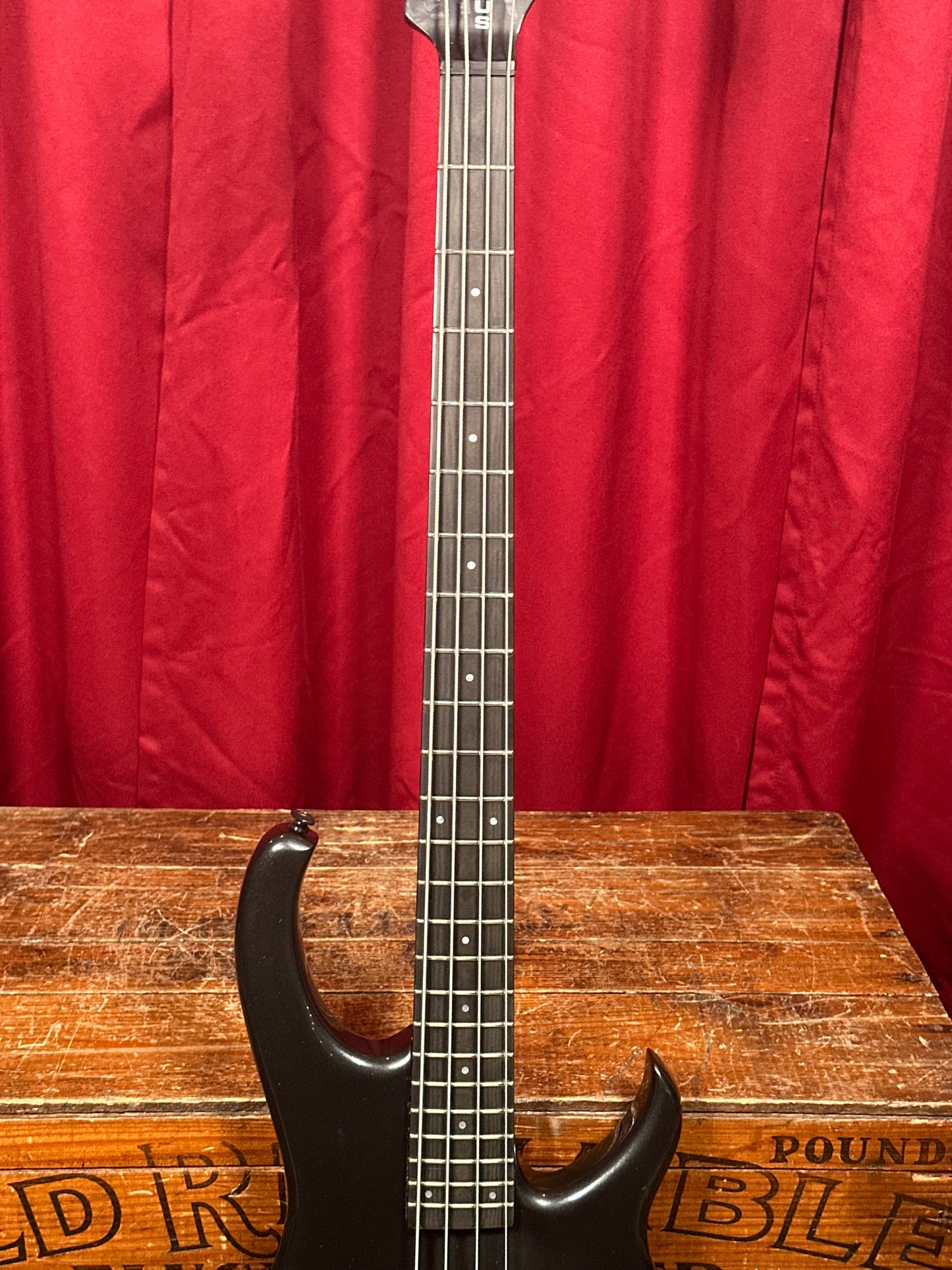 1987 Modulus Graphite 4-String Bass Guitar Black Bartolini J-Bass