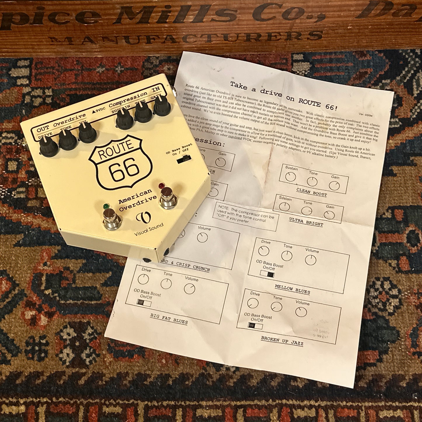 2000s Visual Sound Route 66 American Overdrive Pedal V1