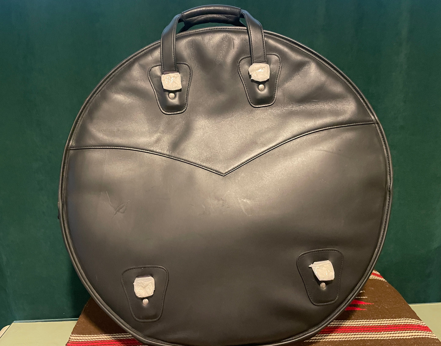 22" Reunion Blues Black Leather Cymbal Bag