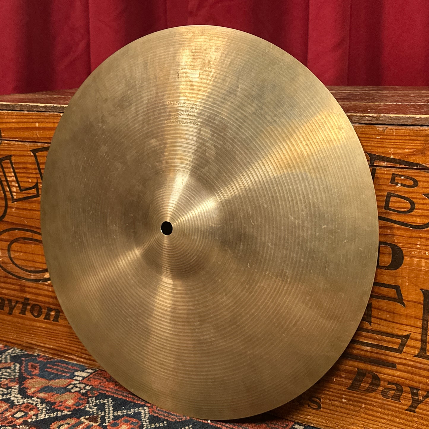 16" Paiste Pre-Serial 1960s Formula 602 Heavy Crash Ride Cymbal 1406g *Video Demo*