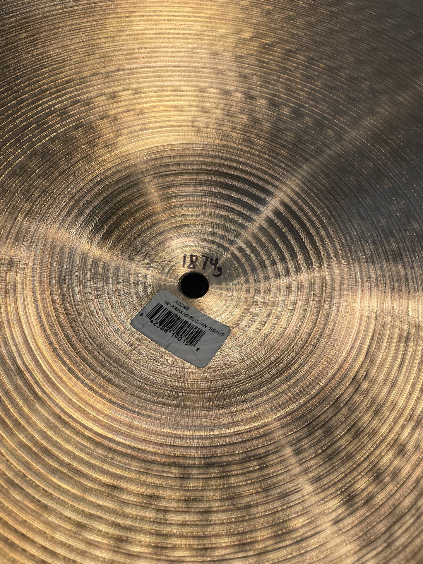 19" Zildjian Armand Beautiful Baby Ride Cymbal 1874g *Video Demo*