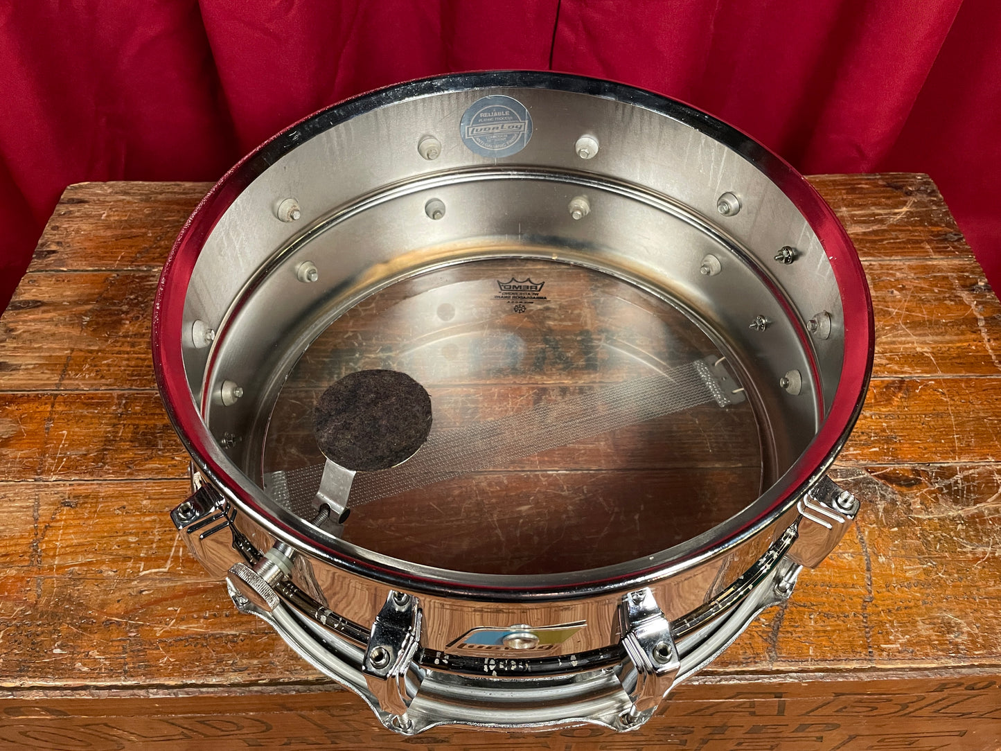 1970s Ludwig 6.5x14 LM402 Supraphonic Snare Drum