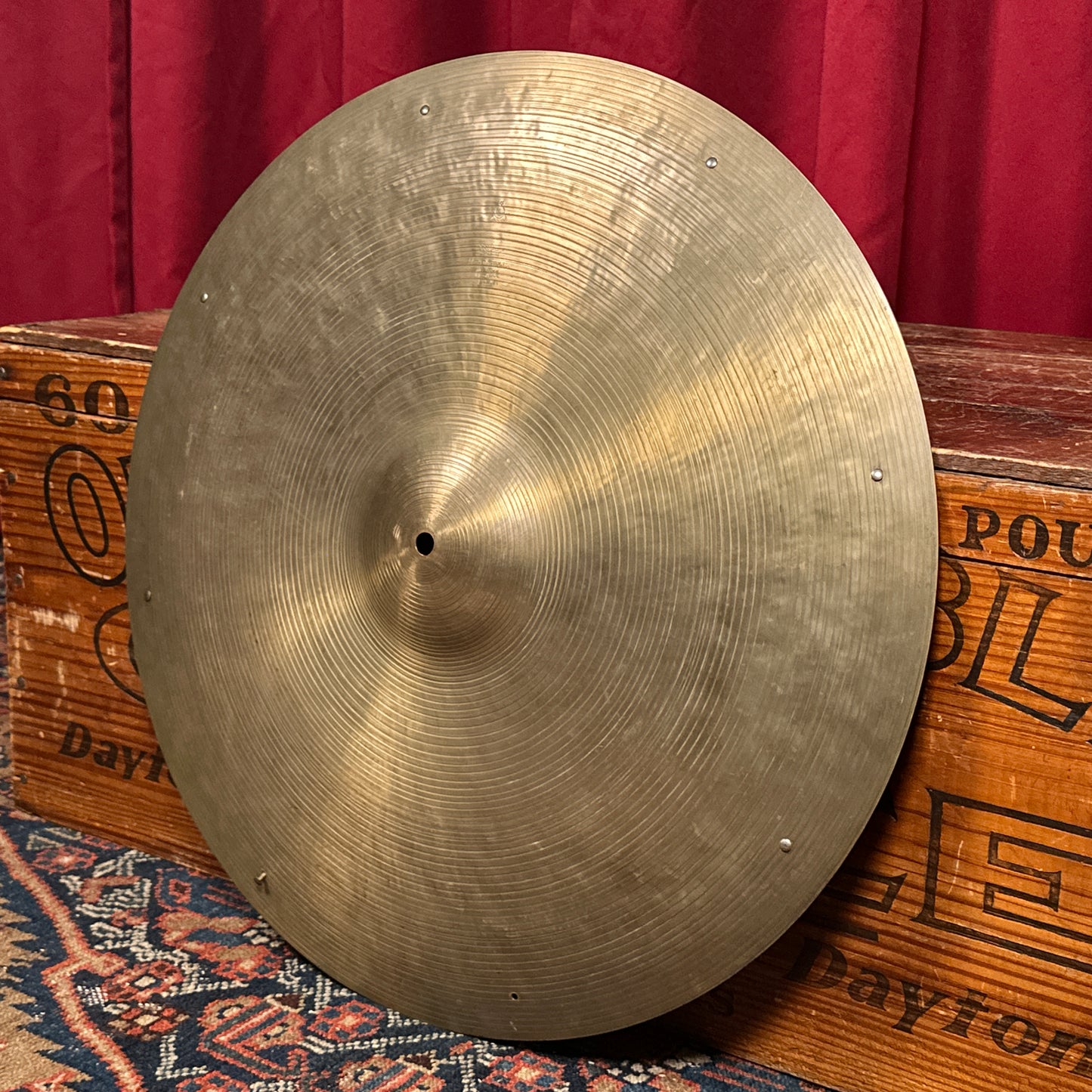 20" K Zildjian Istanbul 1959 Intermediate Stamp Ride Cymbal w/ Rivets 1798g *Video Demo*