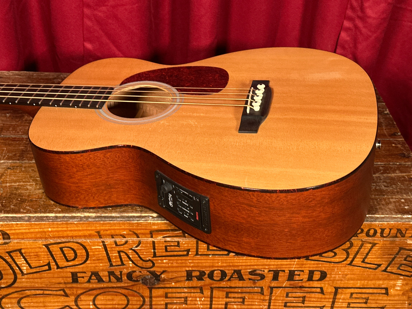 1998 Martin B-1 Acoustic Electric Bass Natural w/ OHSC