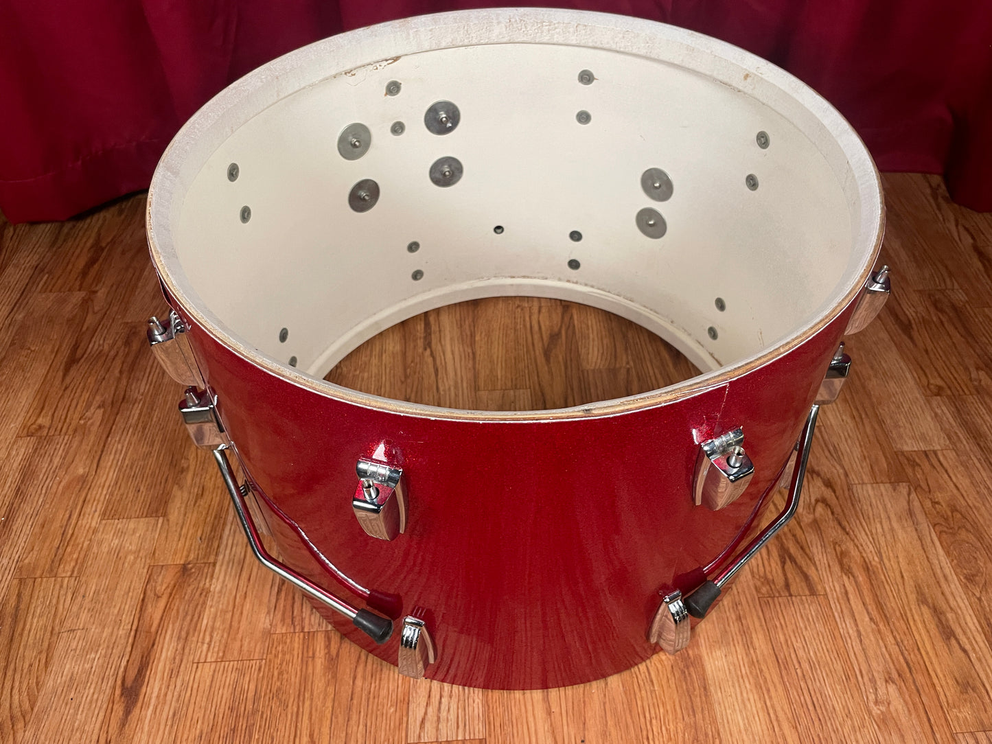 1960s Ludwig Downbeat Drum Set Red Sparkle 20/12/14