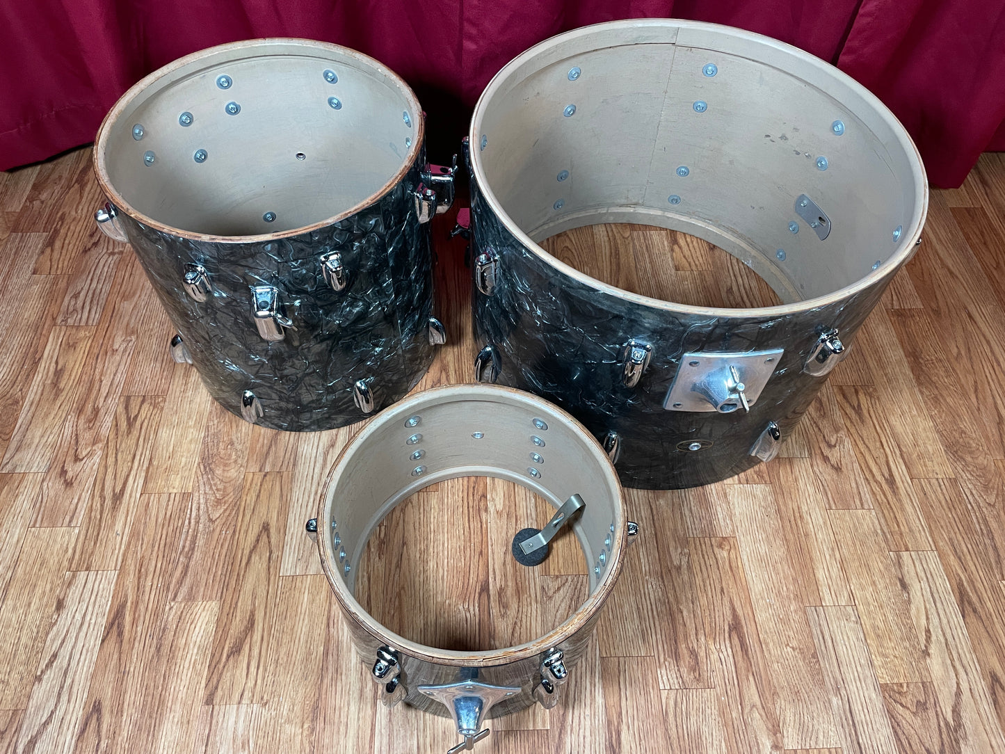 1968 Slingerland No. 9N Drum Set Black Diamond Pearl 20/12/14 *Video Demo*