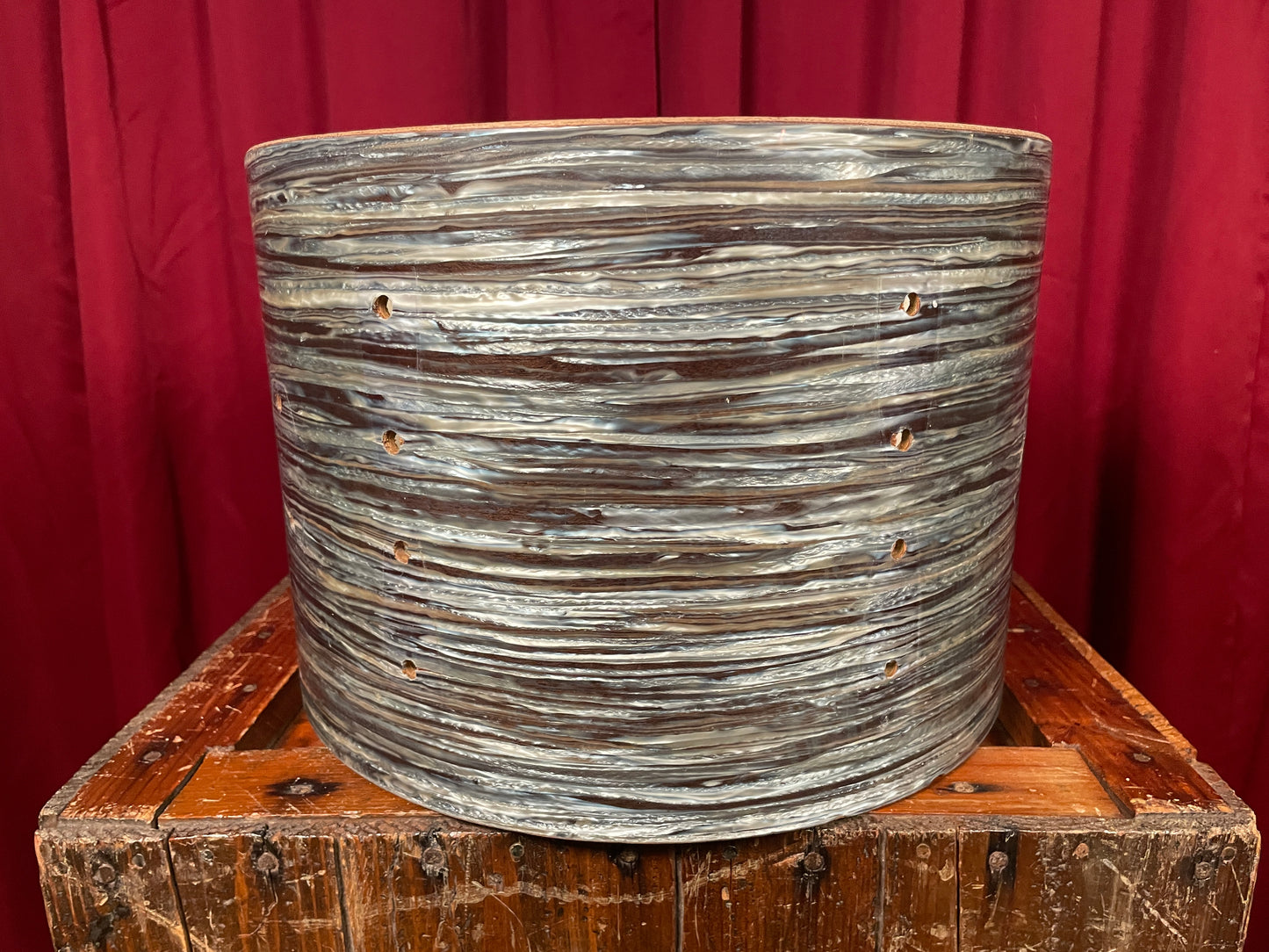 1960s Vintage Ludwig Super Classic 9x13 Tom Shell Oyster Blue Pearl