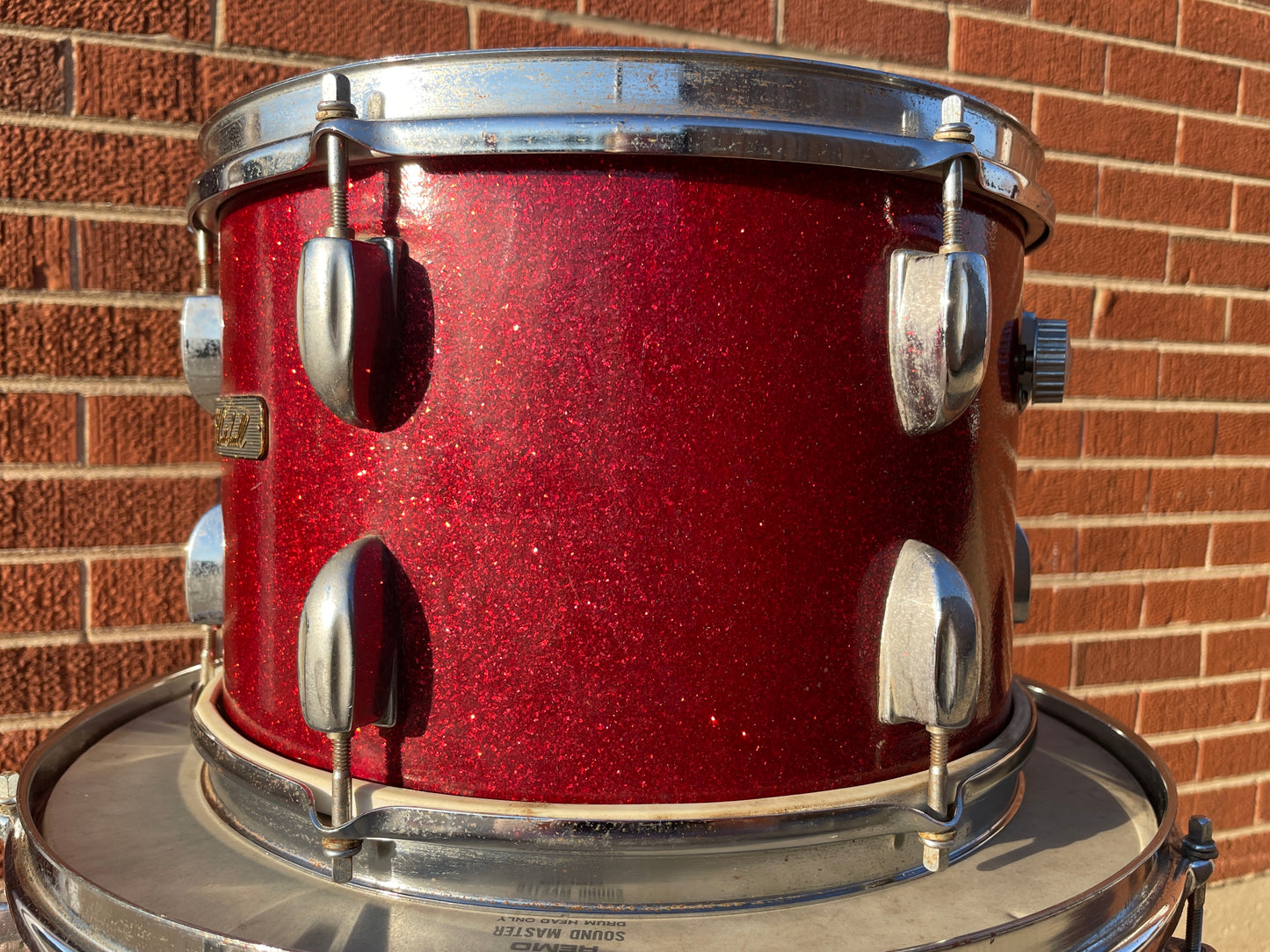 Vintage Whitehall 8x12 Tom Drum Red Sparkle MIJ / Japan