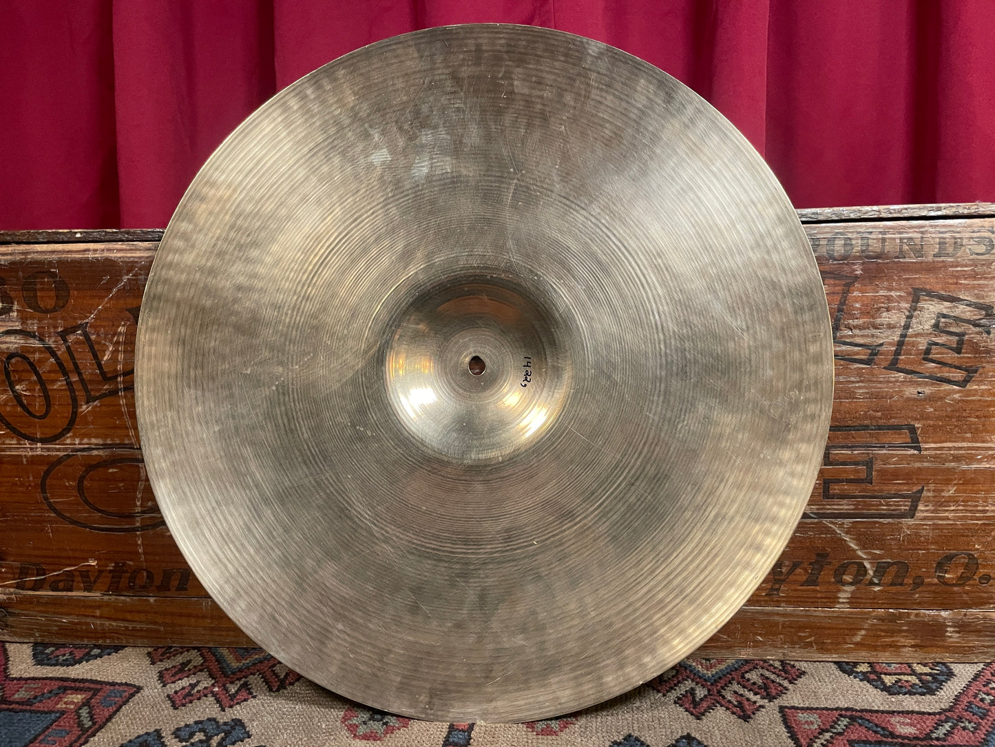18" Zildjian A 1950s Large Stamp Crash Ride Cymbal 1422g *Video Demo*